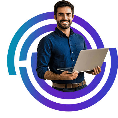 Astronaut with web elements