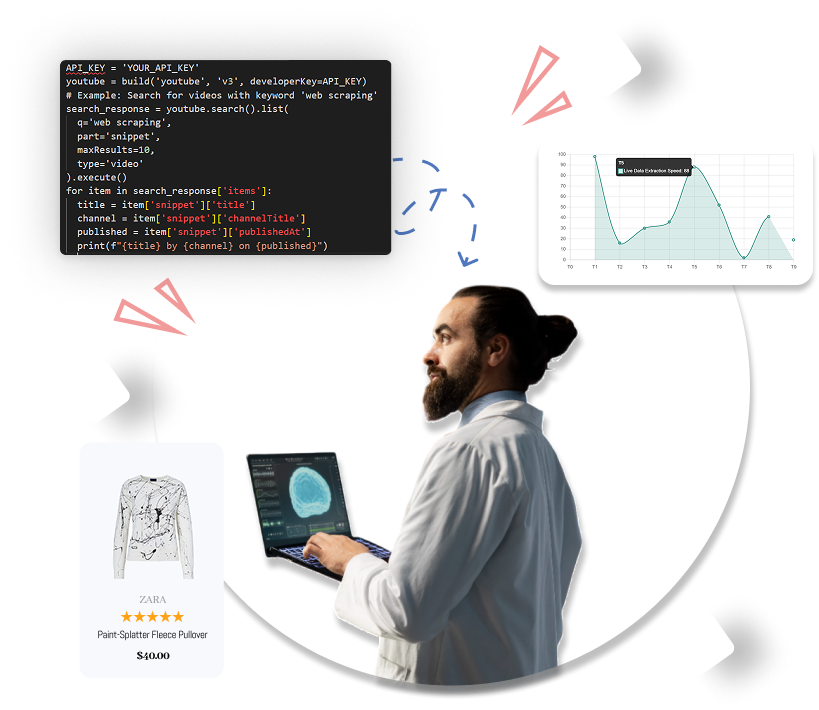 Web scraping illustration