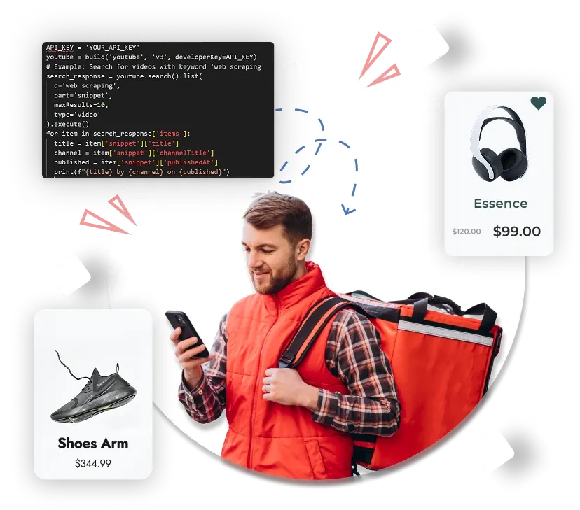 Web scraping illustration