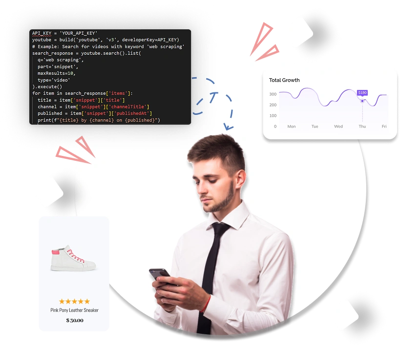 Web scraping illustration