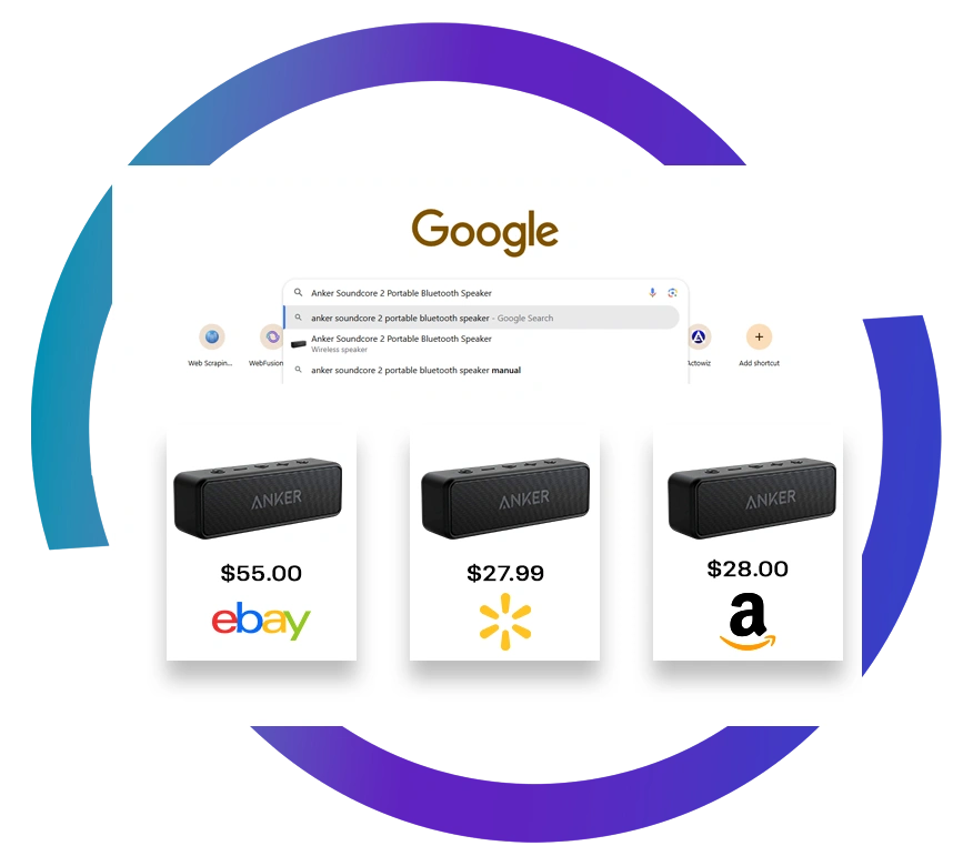 Web scraping illustration